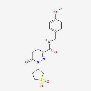 1-(1,1-dioxidotetrahydrothiophen-3-yl)-N-(4-methoxybenzyl)-6-oxo-1,4,5,6-tetrahydropyridazine-3-carboxamide