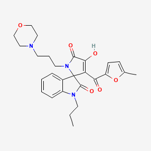 4'-hydroxy-3'-[(5-methylfuran-2-yl)carbonyl]-1'-[3-(morpholin-4-yl)propyl]-1-propylspiro[indole-3,2'-pyrrole]-2,5'(1H,1'H)-dione