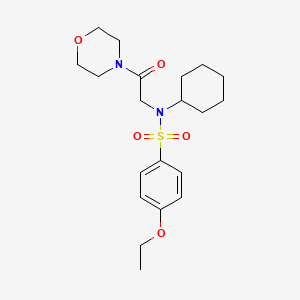 N-cyclohexyl-4-ethoxy-N-[2-(morpholin-4-yl)-2-oxoethyl]benzenesulfonamide