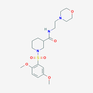 1-(2,5-Dimethoxybenzenesulfonyl)-N-[2-(morpholin-4-YL)ethyl]piperidine-3-carboxamide