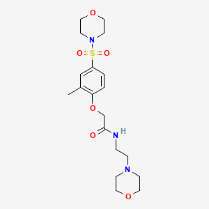 2-[2-Methyl-4-(morpholine-4-sulfonyl)-phenoxy]-N-(2-morpholin-4-yl-ethyl)-acetamide