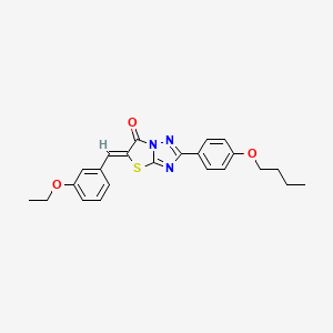 (5Z)-2-(4-butoxyphenyl)-5-(3-ethoxybenzylidene)[1,3]thiazolo[3,2-b][1,2,4]triazol-6(5H)-one