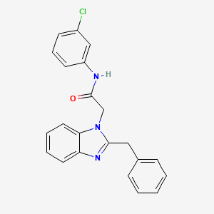 2-(2-benzyl-1H-benzimidazol-1-yl)-N-(3-chlorophenyl)acetamide