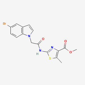 methyl 2-{[(5-bromo-1H-indol-1-yl)acetyl]amino}-5-methyl-1,3-thiazole-4-carboxylate