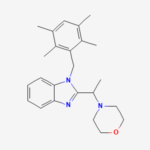 2-[1-(morpholin-4-yl)ethyl]-1-(2,3,5,6-tetramethylbenzyl)-1H-benzimidazole