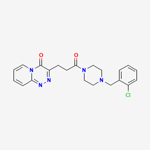 3-{3-[4-(2-chlorobenzyl)piperazino]-3-oxopropyl}-4H-pyrido[2,1-c][1,2,4]triazin-4-one