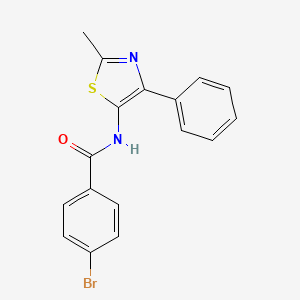 4-bromo-N-(2-methyl-4-phenyl-1,3-thiazol-5-yl)benzamide