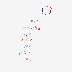 1-(3-Chloro-4-ethoxybenzenesulfonyl)-N-[2-(morpholin-4-YL)ethyl]piperidine-3-carboxamide