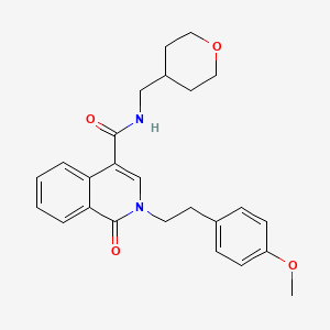 2-(4-methoxyphenethyl)-1-oxo-N-(tetrahydro-2H-pyran-4-ylmethyl)-1,2-dihydro-4-isoquinolinecarboxamide