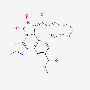 methyl 4-{4-hydroxy-3-[(2-methyl-2,3-dihydro-1-benzofuran-5-yl)carbonyl]-1-(5-methyl-1,3,4-thiadiazol-2-yl)-5-oxo-2,5-dihydro-1H-pyrrol-2-yl}benzoate