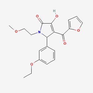 5-(3-ethoxyphenyl)-4-(furan-2-ylcarbonyl)-3-hydroxy-1-(2-methoxyethyl)-1,5-dihydro-2H-pyrrol-2-one