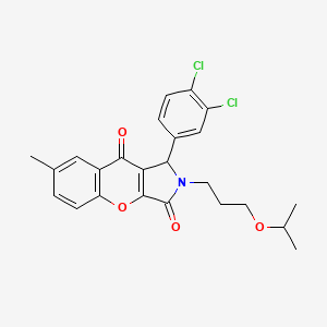 1-(3,4-Dichlorophenyl)-7-methyl-2-[3-(propan-2-yloxy)propyl]-1,2-dihydrochromeno[2,3-c]pyrrole-3,9-dione