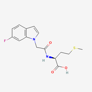 N-[(6-fluoro-1H-indol-1-yl)acetyl]-L-methionine