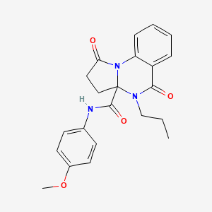 N-(4-methoxyphenyl)-1,5-dioxo-4-propyl-2,3,4,5-tetrahydropyrrolo[1,2-a]quinazoline-3a(1H)-carboxamide