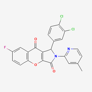 1-(3,4-Dichlorophenyl)-7-fluoro-2-(4-methylpyridin-2-yl)-1,2-dihydrochromeno[2,3-c]pyrrole-3,9-dione