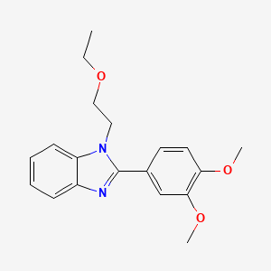 2-(3,4-dimethoxyphenyl)-1-(2-ethoxyethyl)-1H-benzimidazole