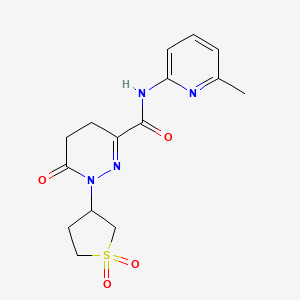 1-(1,1-dioxidotetrahydrothiophen-3-yl)-N-(6-methylpyridin-2-yl)-6-oxo-1,4,5,6-tetrahydropyridazine-3-carboxamide