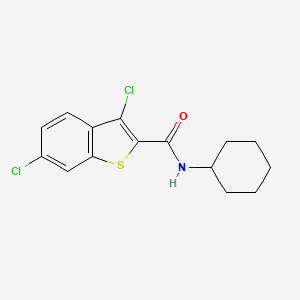 3,6-dichloro-N-cyclohexyl-1-benzothiophene-2-carboxamide