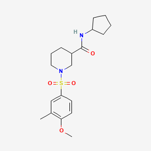 N-cyclopentyl-1-[(4-methoxy-3-methylphenyl)sulfonyl]piperidine-3-carboxamide