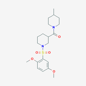 {1-[(2,5-Dimethoxyphenyl)sulfonyl]piperidin-3-yl}(4-methylpiperidin-1-yl)methanone