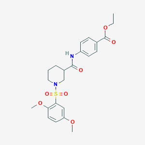 Ethyl 4-[({1-[(2,5-dimethoxyphenyl)sulfonyl]piperidin-3-yl}carbonyl)amino]benzoate