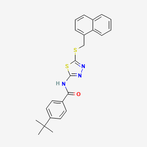 4-tert-butyl-N-{5-[(naphthalen-1-ylmethyl)sulfanyl]-1,3,4-thiadiazol-2-yl}benzamide