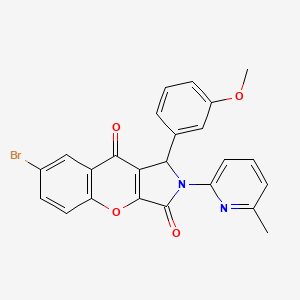 7-Bromo-1-(3-methoxyphenyl)-2-(6-methylpyridin-2-yl)-1,2-dihydrochromeno[2,3-c]pyrrole-3,9-dione