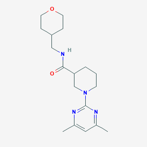 1-(4,6-dimethyl-2-pyrimidinyl)-N-(tetrahydro-2H-pyran-4-ylmethyl)-3-piperidinecarboxamide