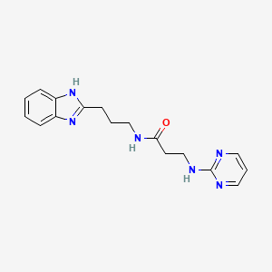 N-[3-(1H-1,3-benzimidazol-2-yl)propyl]-3-(2-pyrimidinylamino)propanamide