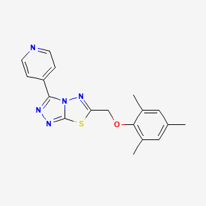 6-[(Mesityloxy)methyl]-3-(4-pyridyl)[1,2,4]triazolo[3,4-b][1,3,4]thiadiazole