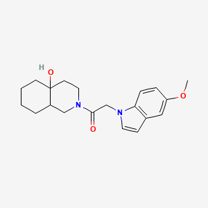 1-(4a-hydroxyoctahydroisoquinolin-2(1H)-yl)-2-(5-methoxy-1H-indol-1-yl)ethanone