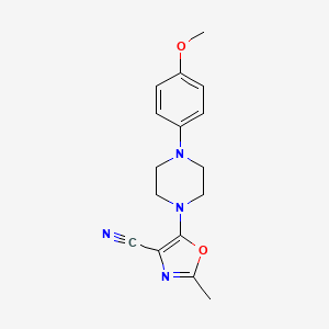 5-[4-(4-Methoxyphenyl)piperazin-1-yl]-2-methyl-1,3-oxazole-4-carbonitrile