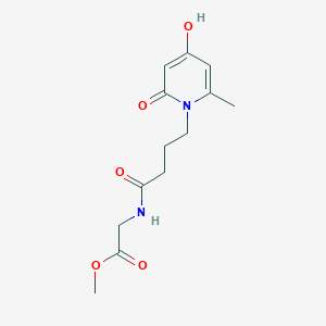 methyl 2-({4-[4-hydroxy-2-methyl-6-oxo-1(6H)-pyridinyl]butanoyl}amino)acetate