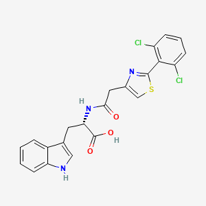 N-{[2-(2,6-dichlorophenyl)-1,3-thiazol-4-yl]acetyl}-L-tryptophan