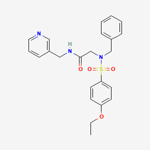 N~2~-benzyl-N~2~-[(4-ethoxyphenyl)sulfonyl]-N-(pyridin-3-ylmethyl)glycinamide