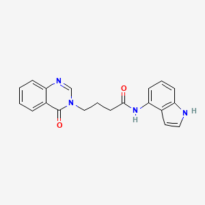 N-(1H-indol-4-yl)-4-(4-oxoquinazolin-3(4H)-yl)butanamide