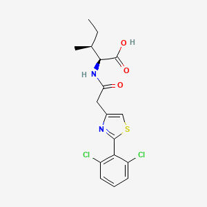 N-{[2-(2,6-dichlorophenyl)-1,3-thiazol-4-yl]acetyl}-L-isoleucine