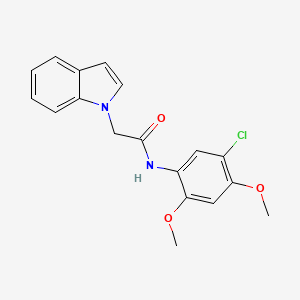 N-(5-chloro-2,4-dimethoxyphenyl)-2-(1H-indol-1-yl)acetamide