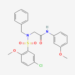 N~2~-benzyl-N~2~-[(5-chloro-2-methoxyphenyl)sulfonyl]-N-(3-methoxyphenyl)glycinamide