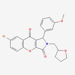 7-Bromo-1-(3-methoxyphenyl)-2-(tetrahydrofuran-2-ylmethyl)-1,2-dihydrochromeno[2,3-c]pyrrole-3,9-dione