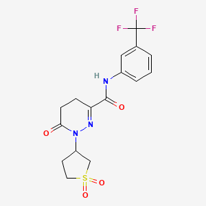 1-(1,1-dioxidotetrahydrothiophen-3-yl)-6-oxo-N-[3-(trifluoromethyl)phenyl]-1,4,5,6-tetrahydropyridazine-3-carboxamide