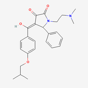 1-[2-(dimethylamino)ethyl]-3-hydroxy-4-{[4-(2-methylpropoxy)phenyl]carbonyl}-5-phenyl-1,5-dihydro-2H-pyrrol-2-one