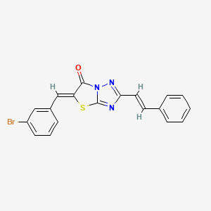 (5Z)-5-(3-bromobenzylidene)-2-[(E)-2-phenylethenyl][1,3]thiazolo[3,2-b][1,2,4]triazol-6(5H)-one