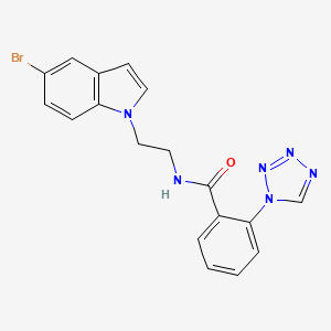 N-[2-(5-bromo-1H-indol-1-yl)ethyl]-2-(1H-1,2,3,4-tetraazol-1-yl)benzamide