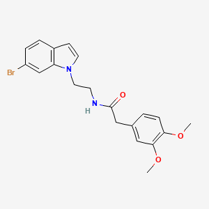 N-[2-(6-bromo-1H-indol-1-yl)ethyl]-2-(3,4-dimethoxyphenyl)acetamide