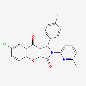 7-Chloro-1-(4-fluorophenyl)-2-(6-methylpyridin-2-yl)-1,2-dihydrochromeno[2,3-c]pyrrole-3,9-dione