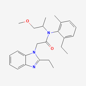 2-(2-ethyl-1H-benzimidazol-1-yl)-N-(2-ethyl-6-methylphenyl)-N-(1-methoxypropan-2-yl)acetamide