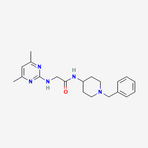 N-(1-benzyl-4-piperidyl)-2-[(4,6-dimethyl-2-pyrimidinyl)amino]acetamide