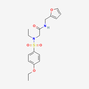 N~2~-[(4-ethoxyphenyl)sulfonyl]-N~2~-ethyl-N-(furan-2-ylmethyl)glycinamide