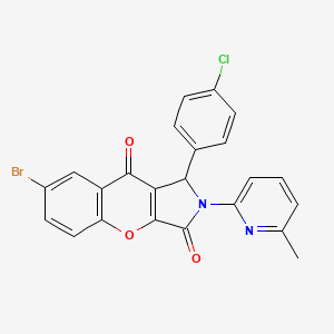 7-Bromo-1-(4-chlorophenyl)-2-(6-methylpyridin-2-yl)-1,2-dihydrochromeno[2,3-c]pyrrole-3,9-dione